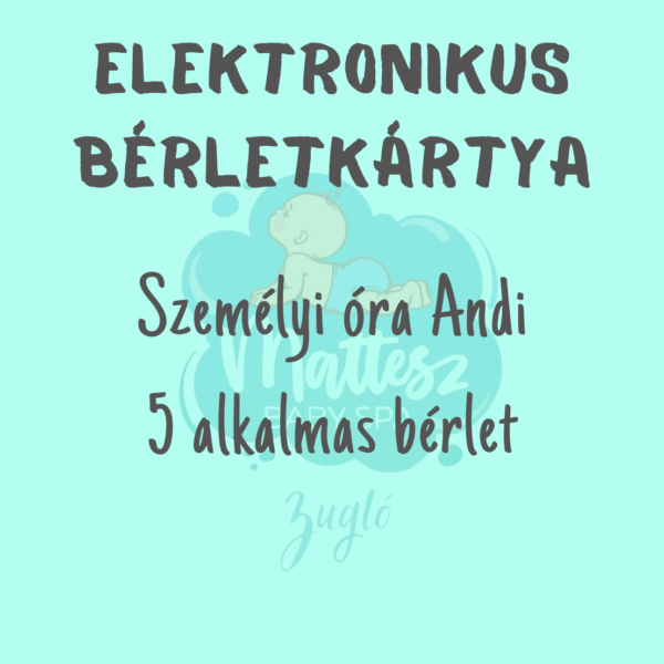Személyi óra Andival - 5 alkalmas bérlet